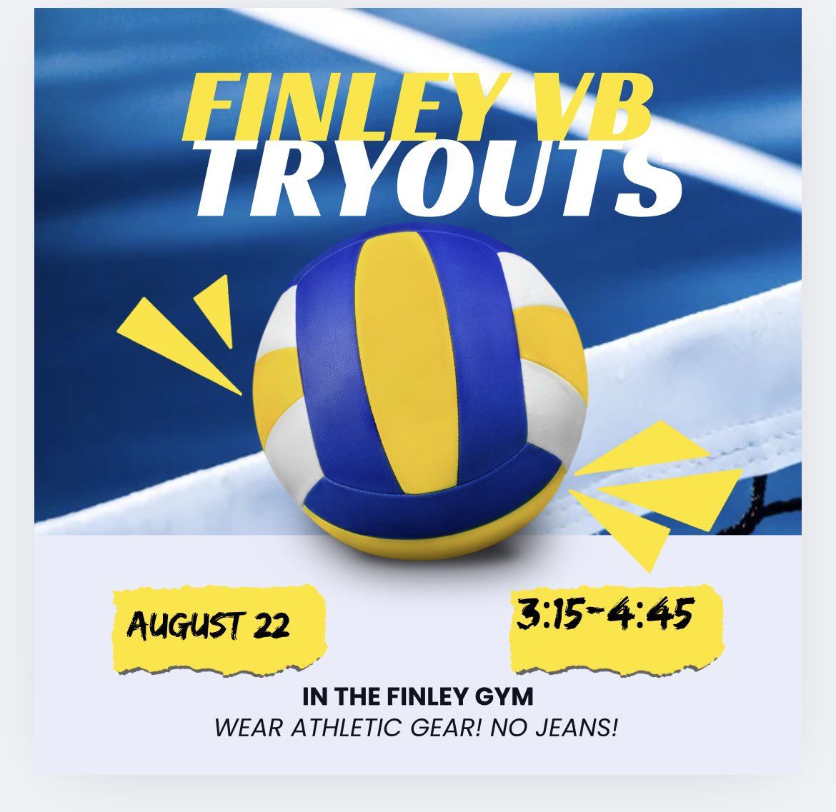 Finley Jr. High VB tweet media