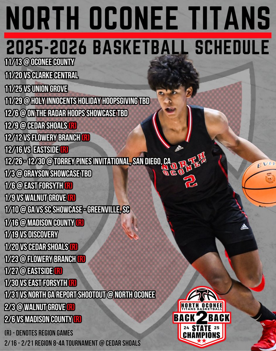 North Oconee Titans Basketball (@nohstitansbball) on Twitter photo The 2025-2026 Titans will be ready! Schedule Release ⬇️ The 2025-2026 Titans will be ready! Schedule Release ⬇️