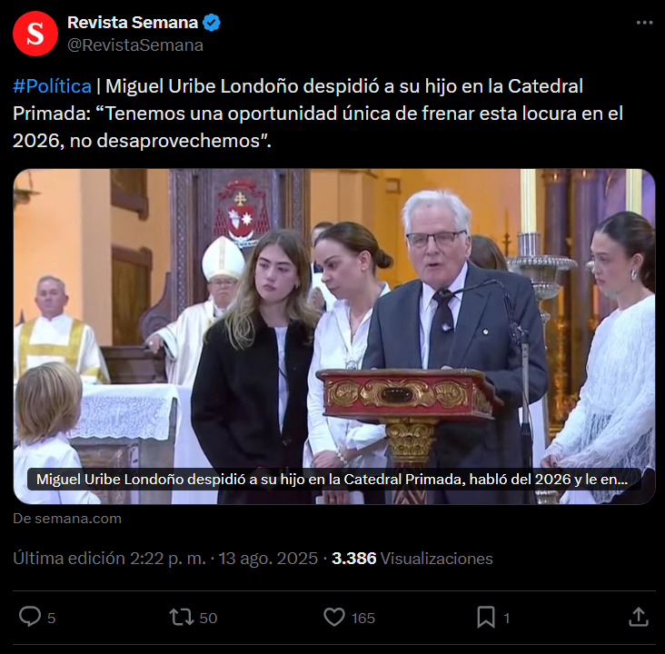 Los antagonismos políticos en Colombia (eso que conocen como "polarización") no va a resolverse en un futuro muy próximo, porque se ha transgredido lo fundamental: la legitimidad de la existencia del contrario político.

Abro hilo con un análisis al respecto. 🧵