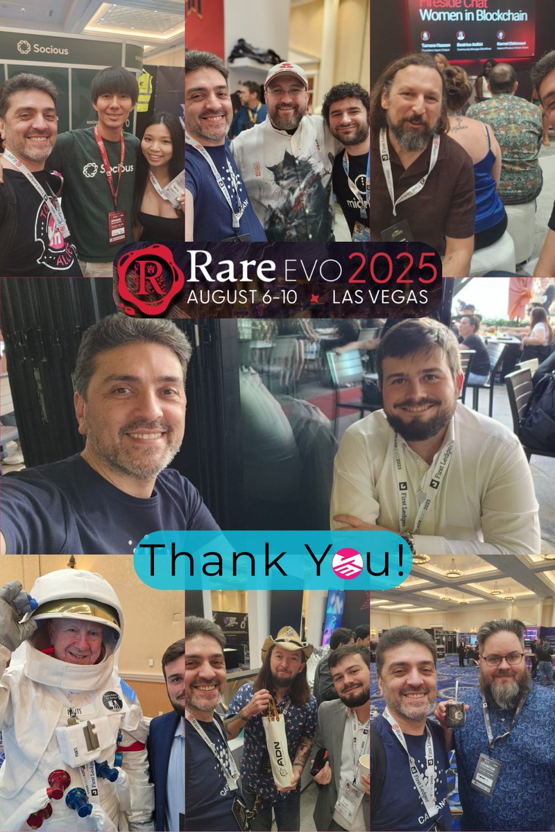 Token Allies (@tokenallies) on Twitter photo Rare Evo reminded us why this ecosystem is so special — the people.
We met incredible builders, reunited with friends, and left with our minds buzzing about what’s next for Token Allies!
<a href="/IOHK_Charles/">Charles Hoskinson</a> <a href="/seira_yun/">Seira Yun-Impact Entrepreneur/Angel Investor/SPO</a> <a href="/nbxcom/">NBX</a> <a href="/SebastienGllmt/">Sebastien Guillemot</a> <a href="/adamKDean/">Adam Dean</a> <a href="/ThomasNordicADA/">Thomas Lindseth</a> <a href="/Carda_station/">Carda Station</a> Rare Evo reminded us why this ecosystem is so special — the people.
We met incredible builders, reunited with friends, and left with our minds buzzing about what’s next for Token Allies!
<a href="/IOHK_Charles/">Charles Hoskinson</a> <a href="/seira_yun/">Seira Yun-Impact Entrepreneur/Angel Investor/SPO</a> <a href="/nbxcom/">NBX</a> <a href="/SebastienGllmt/">Sebastien Guillemot</a> <a href="/adamKDean/">Adam Dean</a> <a href="/ThomasNordicADA/">Thomas Lindseth</a> <a href="/Carda_station/">Carda Station</a>