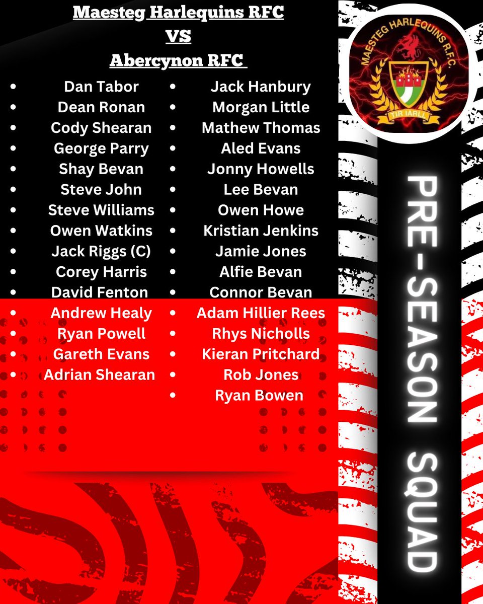 Maesteg Harlequins ⚫️🔴 tweet media