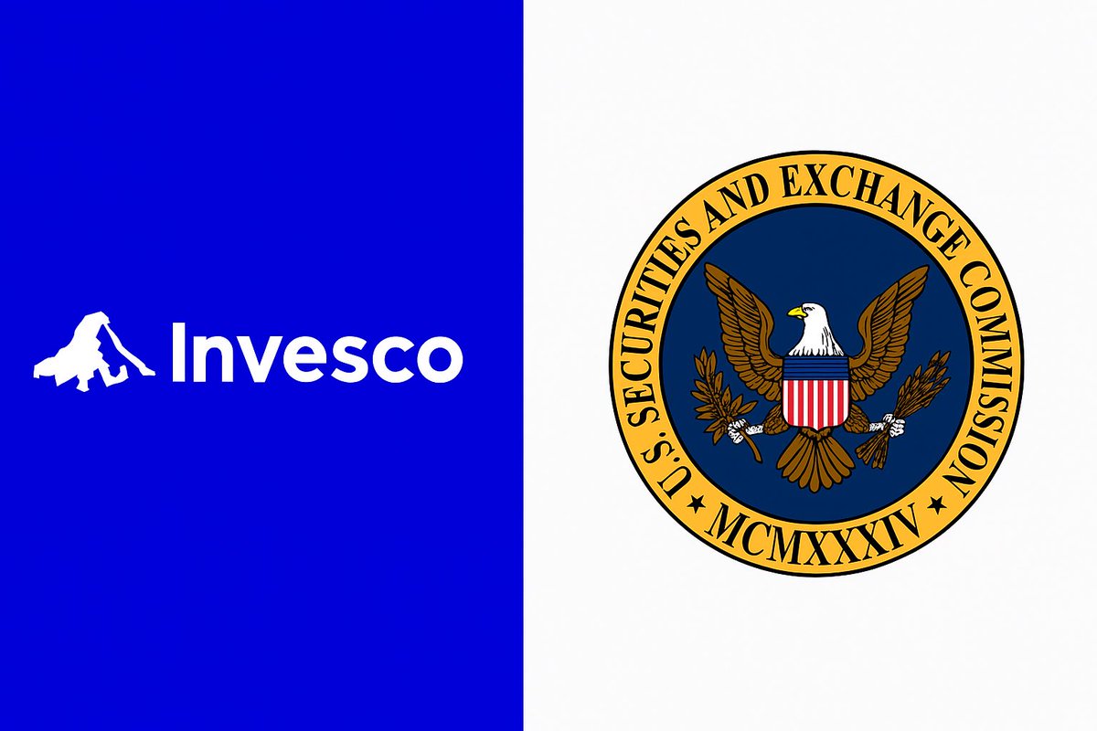 Invesco와 SEC 로고 나란히