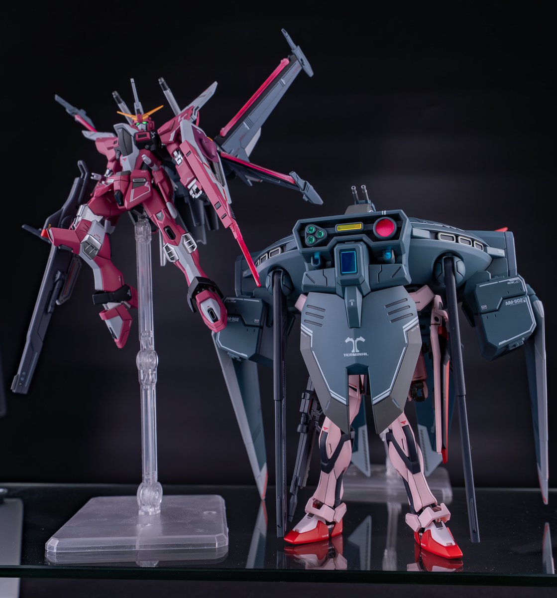 HGCE インフィニットジャスティス弐式　キャバリアーアイフリッド　EGルージュ オプションパーツセット ガンプラ 15 （キャバリアーアイ