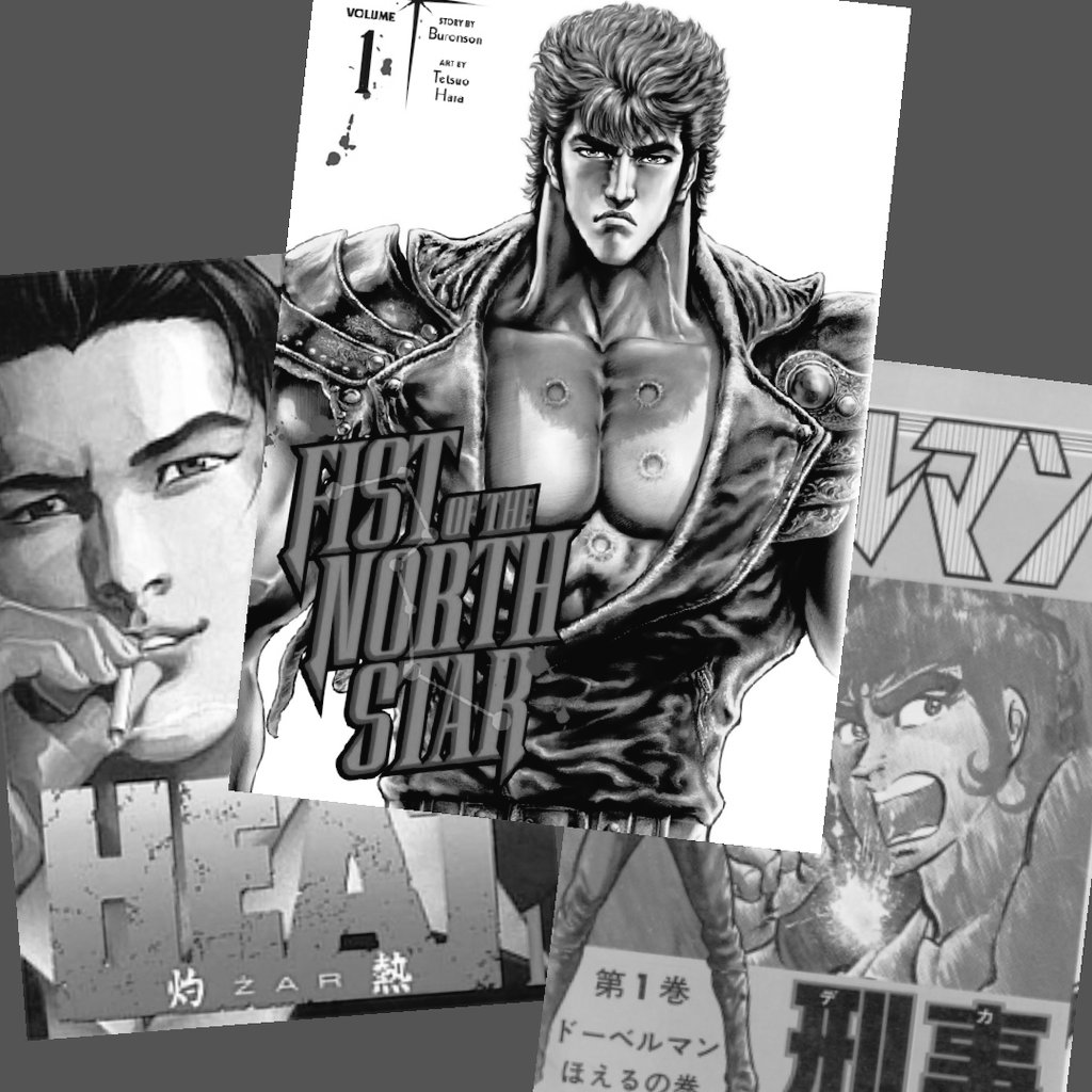 Black_Lines's tweet photo. .
فنان مانجا مؤثر من كل عصر
فترة 80s و90s: الShonen

من أهم أعمال المانجا ل Y. Okamura:
• م Fist of the North Star
من أكثر المانجا مبيعا، عن محارب من أجل البقاء والعدالة
• م Doberman Cop
عن محقق صارم بأساليب غير تقليدية
• م Heat
عن العدالة في بيئة حضرية حديثة

#مانجا #أنمي https://t.co/HdCUL8nSvt