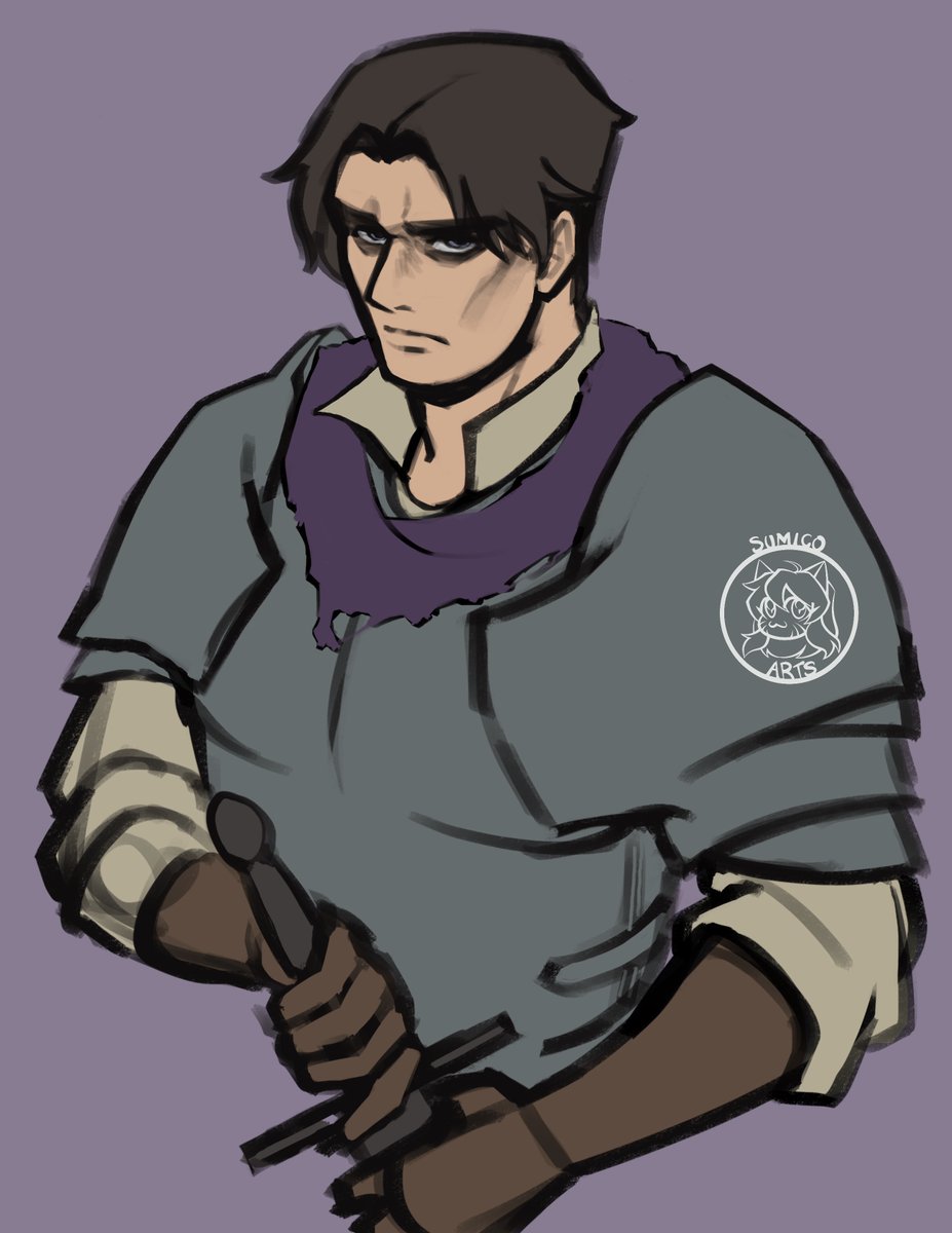 SumicoArts's tweet photo. I'm a newbie to playing DnD and just started up a campaign with my friends! 
Our group vibe is very odd haha. 
I'm worried to tag TTRPG stuff since it's rough and a bit out there, but hopefully someone will enjoy the art. #dnd #ttrpg https://t.co/saNwpwjXqD