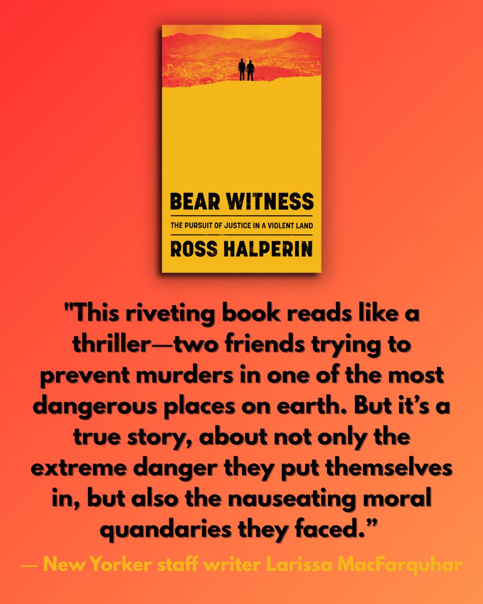 RAHBooks's tweet photo. A high-octane true-crime story, Bear Witness follows two Christians who refuse to let fear or conventional wisdom stand in the way of their altruistic mission. https://t.co/4Vpodp1U7H