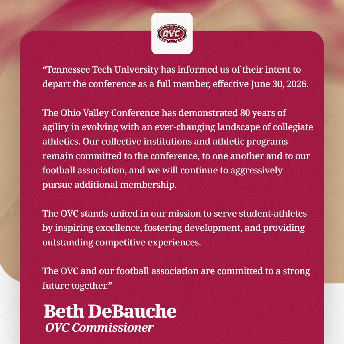 Ohio Valley Conference tweet media