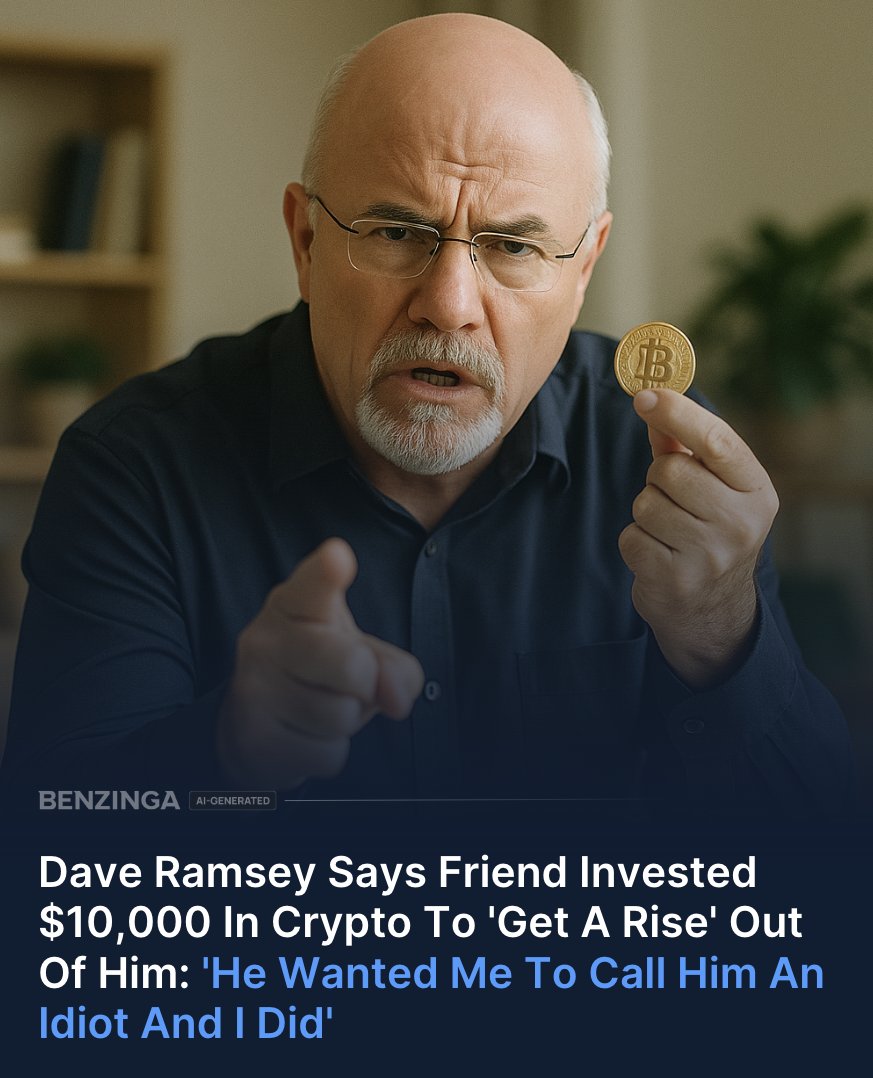 Dave Ramsey recently told a story about a friend who spent $10,000 on  cryptocurrency just to annoy him. On the July 29 episode of 