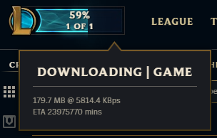 Eh kung wag nalang kaya ako mag League 

23,975,770 mins = 45.61 years