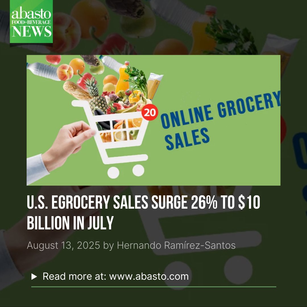 Abasto Media (@abasto) on Twitter photo According to new research from <a href="/BrickMeetsClick/">Brick Meets Click</a>, sponsored by Mercatus, a record 81 million households — about 61% of U.S. homes — purchased groceries online in July, whether for delivery, pickup, or ship-to-home. Online shopping now accounts for over 17% of all grocery spending, According to new research from <a href="/BrickMeetsClick/">Brick Meets Click</a>, sponsored by Mercatus, a record 81 million households — about 61% of U.S. homes — purchased groceries online in July, whether for delivery, pickup, or ship-to-home. Online shopping now accounts for over 17% of all grocery spending,