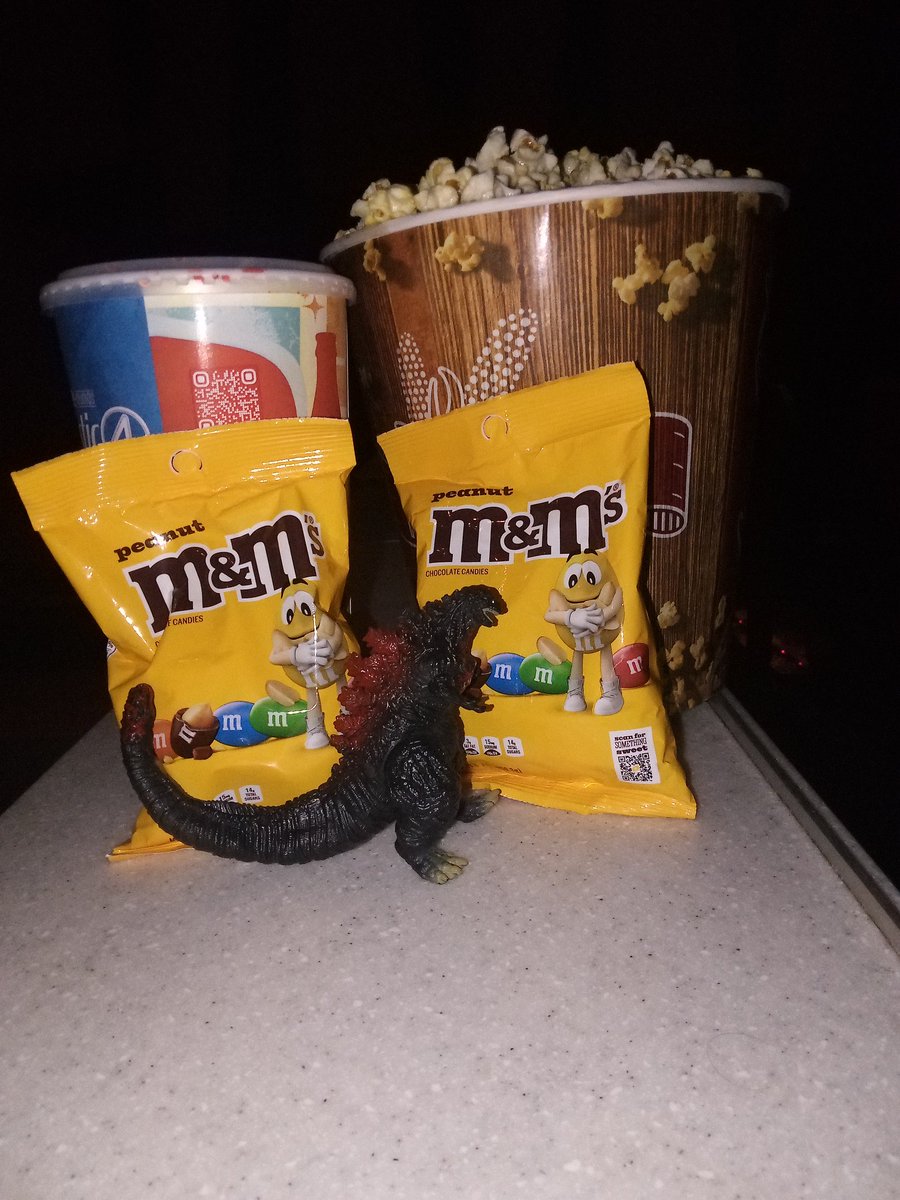 At my local <a href="/AMCTheatres/">AMC Theatres</a> to finally see #ShinGodzilla on the big screen. I even brought a Shin Godzilla figure with me. <a href="/Godzilla_Toho/">GODZILLA.OFFICIAL</a> #AMCNOTLEAVING #AMC #AMCStubs #DiscountWednesdays #Godziila