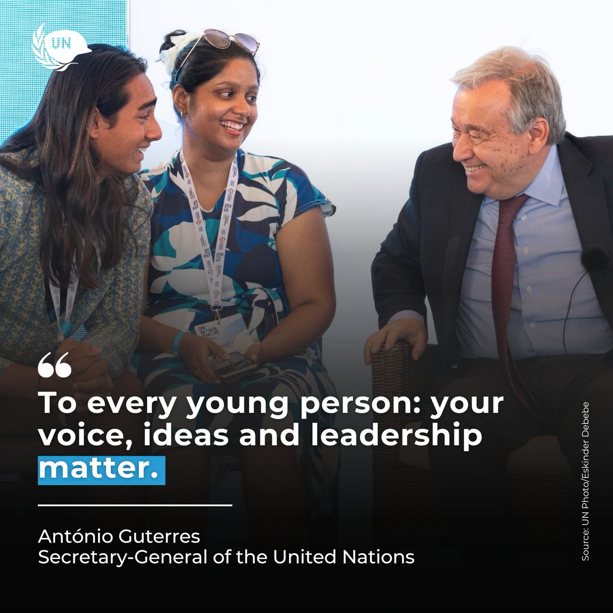 UN Peacekeeping (@unpeacekeeping) on Twitter photo Youth are powerful agents of peace
From driving sustainable development to shaping a more just, inclusive world, young people are already leading the way
On #YouthDay, we reaffirm our commitment to listening to, empowering & standing with youth.
#YouthLeadPeace <a href="/UNYouthAffairs/">UN Youth Office</a> Youth are powerful agents of peace
From driving sustainable development to shaping a more just, inclusive world, young people are already leading the way
On #YouthDay, we reaffirm our commitment to listening to, empowering & standing with youth.
#YouthLeadPeace <a href="/UNYouthAffairs/">UN Youth Office</a>