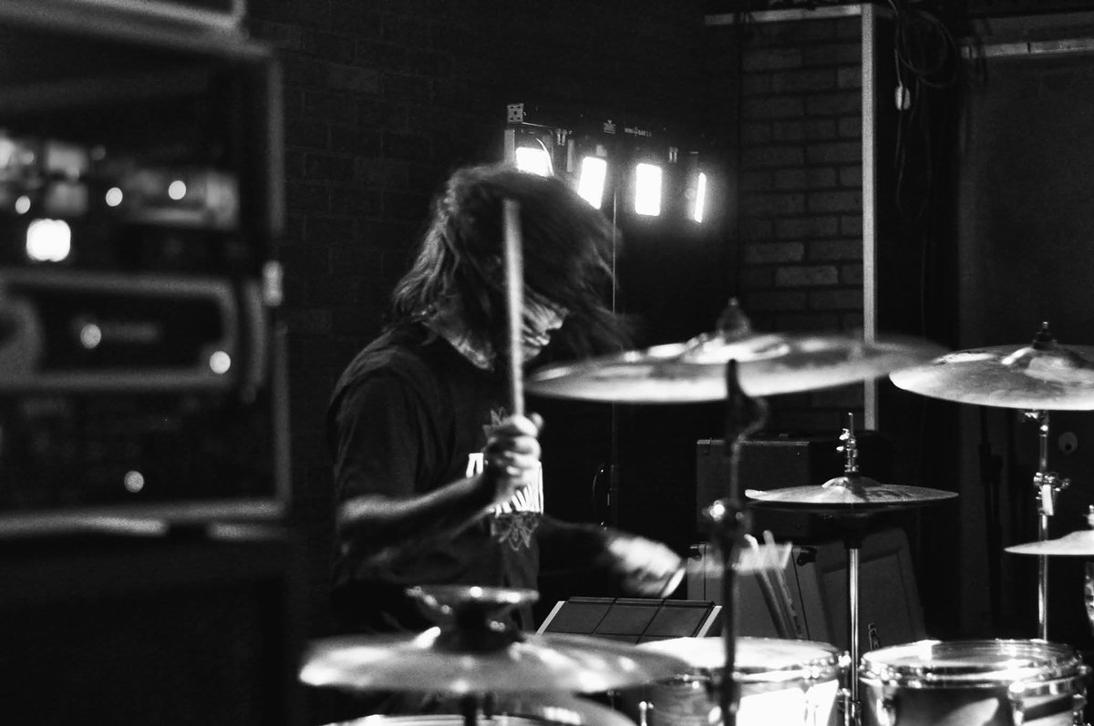 Found this photo in the vault. Playing some drums today. Keeping the vibes flowing 🤘🏻