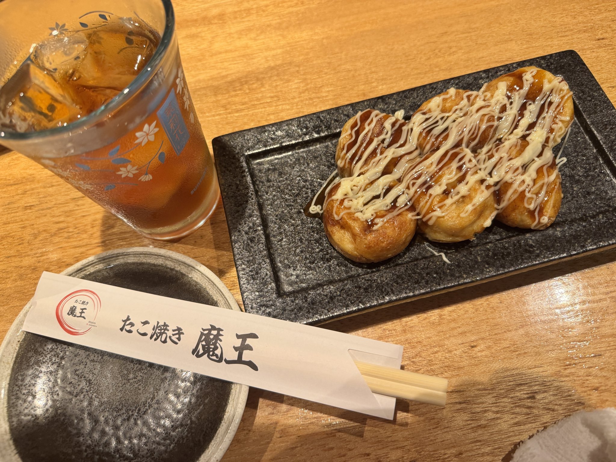 たこやき 絶妙に味付けされたネギ塩ダレが癖になる｜たこ焼きまる球（鞍手