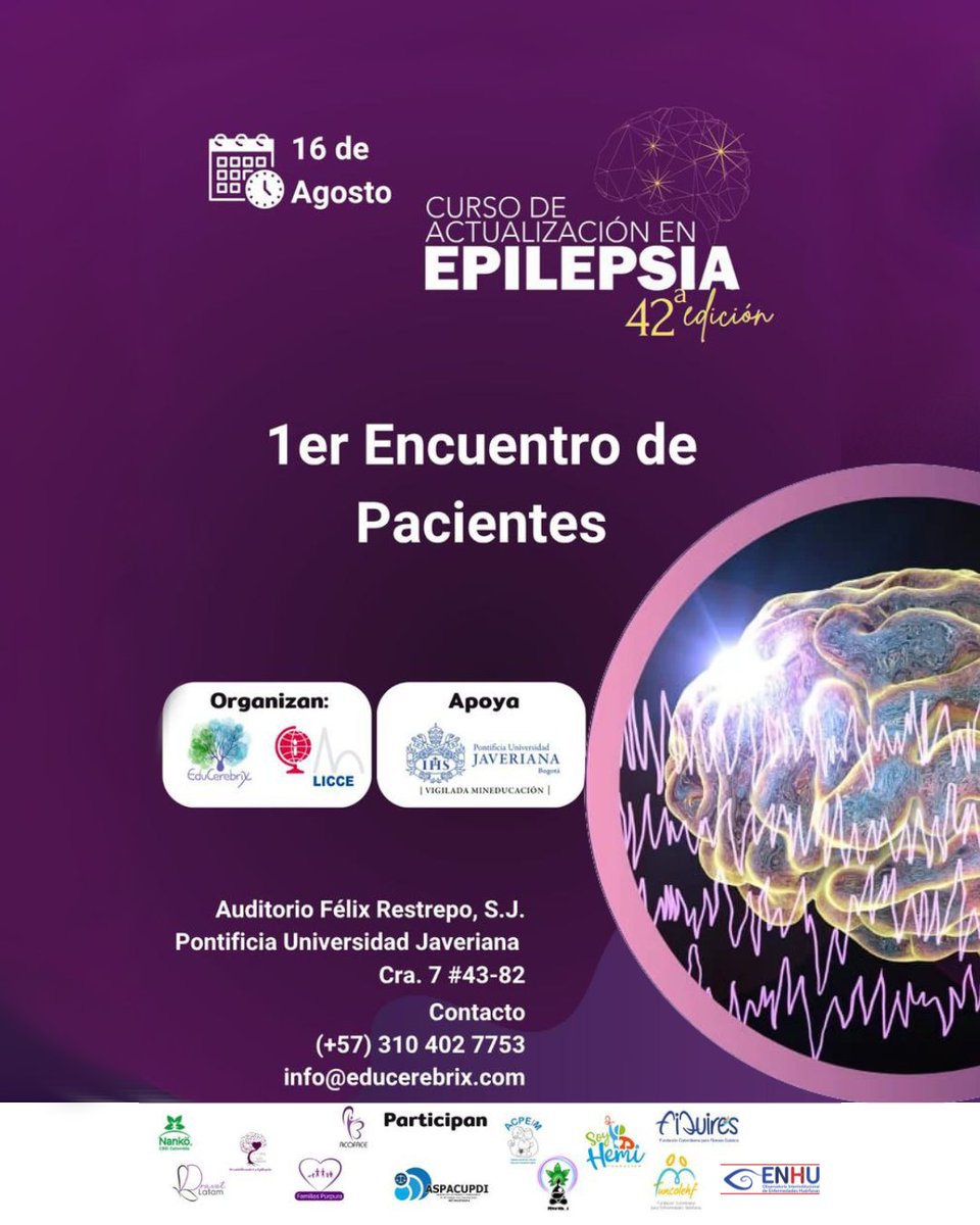 ¡Es momento de unirnos!
En medio de la crisis de salud que enfrentan pacientes con #Epilepsia por a la escasez de medicamentos, nace un espacio de diálogo, escucha y acción
Esta jornada busca construir soluciones y crear una red de apoyo
-Inscripciones: forms.gle/WwduhMi7zHyxmX…
