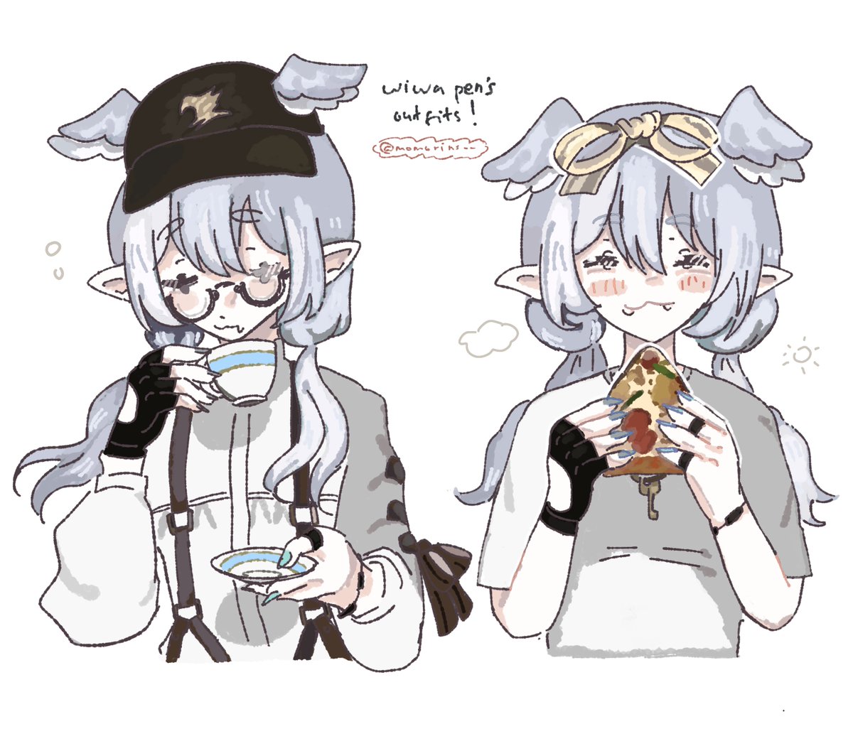 🫖🍕 ! 
 #pendorART #絵リーラ