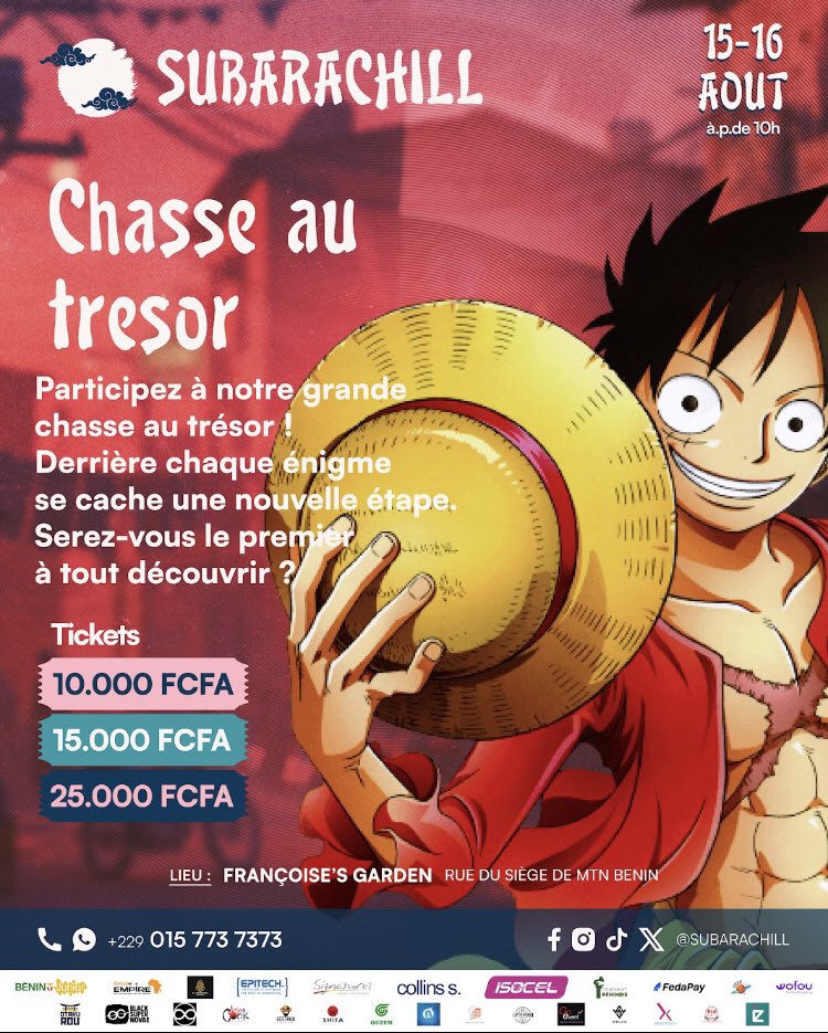 subarachill's tweet photo. 🚨 OFFICIEL : LES ACTIVITÉS DU SUBARACHILL SONT LÀ

• Blind Test
• Cérémonie de thé 
• Chasse au trésor 
• Défilé thématique https://t.co/SgBFXRqYvw