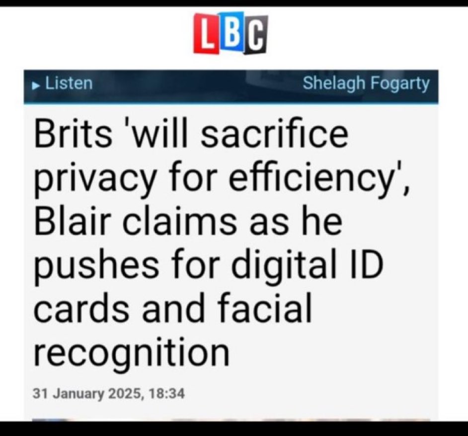 “It’s for your safety, convenience and efficiency.” - the manipulative mantra of every authoritarian who has ever existed.