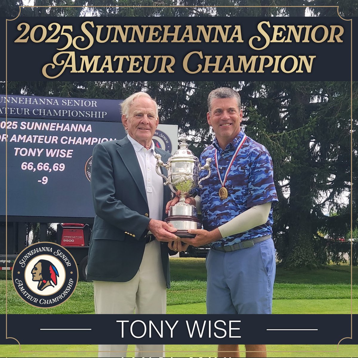 Congratulations to our 2025 Champion: Tony Wise!

#amateurgolf #golf #johnstownpa #sunnehanna #golfworld #seniorgolf