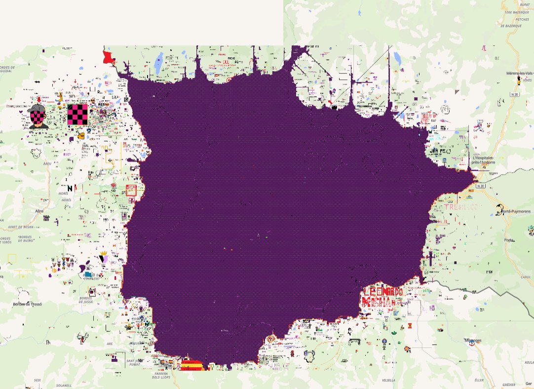 Hi, a Spanish streamer named Rickyedit is griefing, inciting and using bots to take over Andorra, Spain, France and Norway. He's aware of it and feels proud of it. Please, join our alliance to stop it and use the hashtag #stoprickysgrief.  wplace.live/join?id=0198a5… #wplace