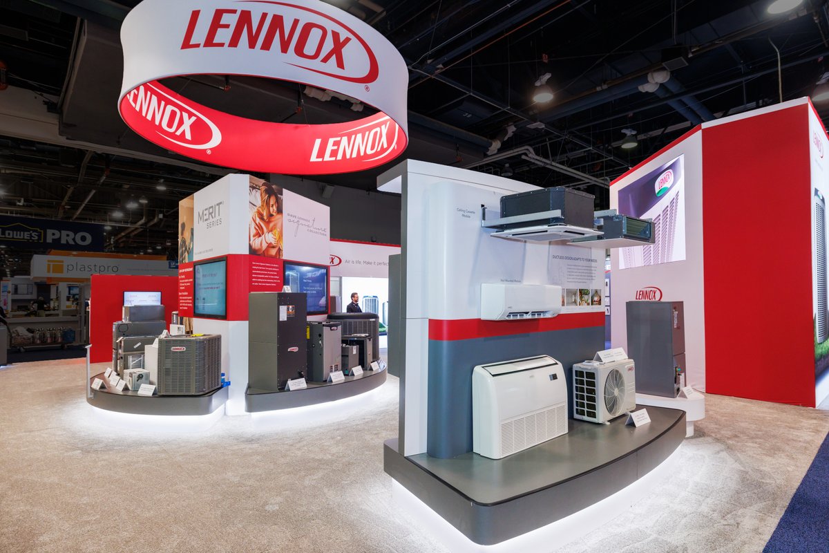 SkylineExhibits's tweet image. Proud to share the 50x40 ft. booth we designed for Lennox at the International Builders' Show! It's always rewarding to bring a vision like this to life . Ready for your next big show? Skyline is here to help!
hubs.ly/Q03CFykL0
#TradeShowDesign #SkylineExhibits #BoothDesign