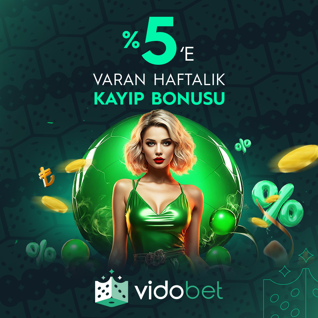 ➕ VİDOBET'de KAYBETMEYE YER YOK 

💰 Haftalık %5 'e varan Kayıp Bonus Fırsatı

💸 ÇEVRİM ŞARTI YOK 

Pazartesi 00:01 den Pazar 23:59 a kadar olan kayıplarınız için vip seviyenize karşılık gelen oranda haftalık kayıp bonusu alabilirsiniz.

💚 Kazananların Adresi #VİDOBET 

📱
