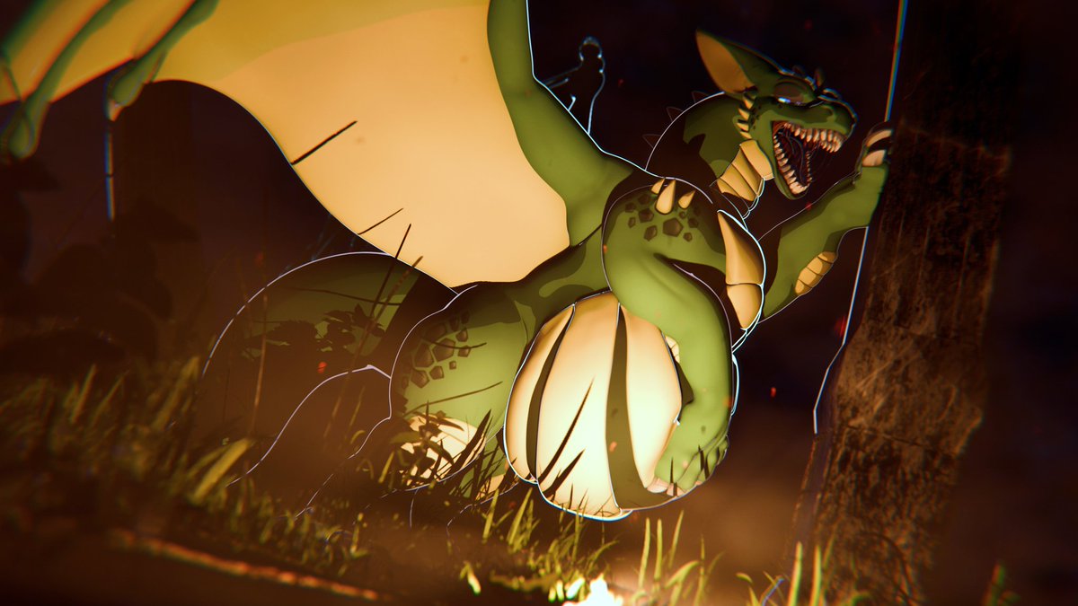 Big dragon <a href="/Degyn__Sefer/">Degyn Sefer</a>  taking care of a few adventurers who were encroaching on his territory 
Posted first on the P site