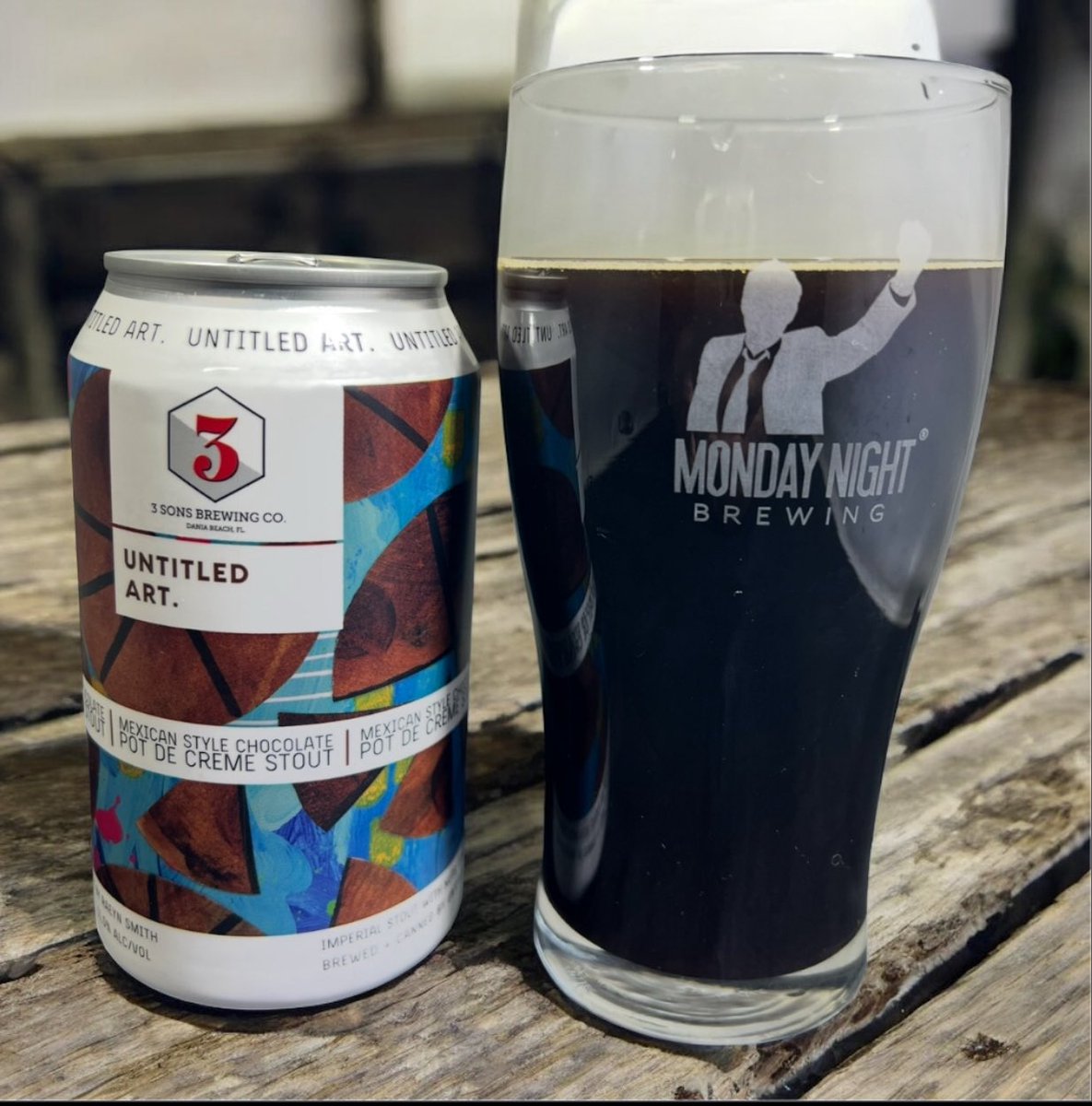 BeerAdviser's tweet image. 🍫 Mexican Style Chocolate Pot de Crème Stout
@untitledartbev x @3sonsbrewingco 
🍺 Stout | 11% ABV

Dessert in a tuxedo—dark, decadent, with just enough heat to show some attitude. Rich chocolate, cinnamon spice, and creamy vibes.

Rating: 4.219

#UntitledArt #3SonsBrewing