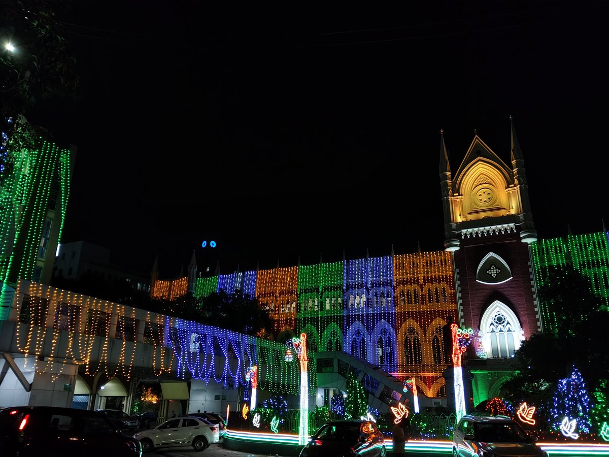 On this Independence Day week , the Calcutta High Court glows in the tricolour—an ocean of light against the black sky. 

#IndependenceDay2025
#AzadiKaAmritMahotsav2025
#HarGharTiranga2025
#VandeMataram2025
#JaiHind2025
#ProudToBeIndian2025
#FreedomCelebration2025
#DeshBhakti2025