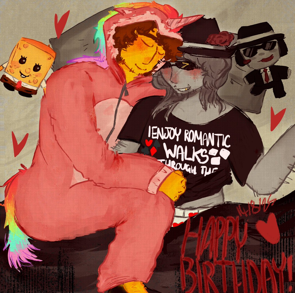 analoguefantasy's tweet photo. Birthday art for my realllllyyyyy cool boyfriend.. they like chance }:) #chickenroulette #telachance #forsaken https://t.co/DT9BRQY7IX