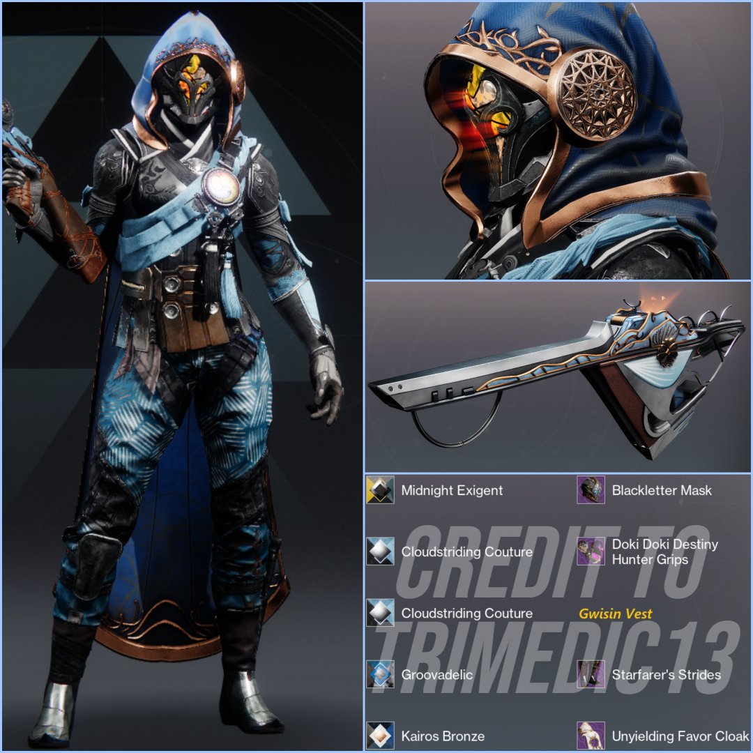 KrypzYT's tweet photo. Never seen better fashion for the Finality's Auger Exotic! 
Credit to Trimedic13 from my Discord

Follow for more Destiny 2 Fashion! https://t.co/zDJsYq3SxC