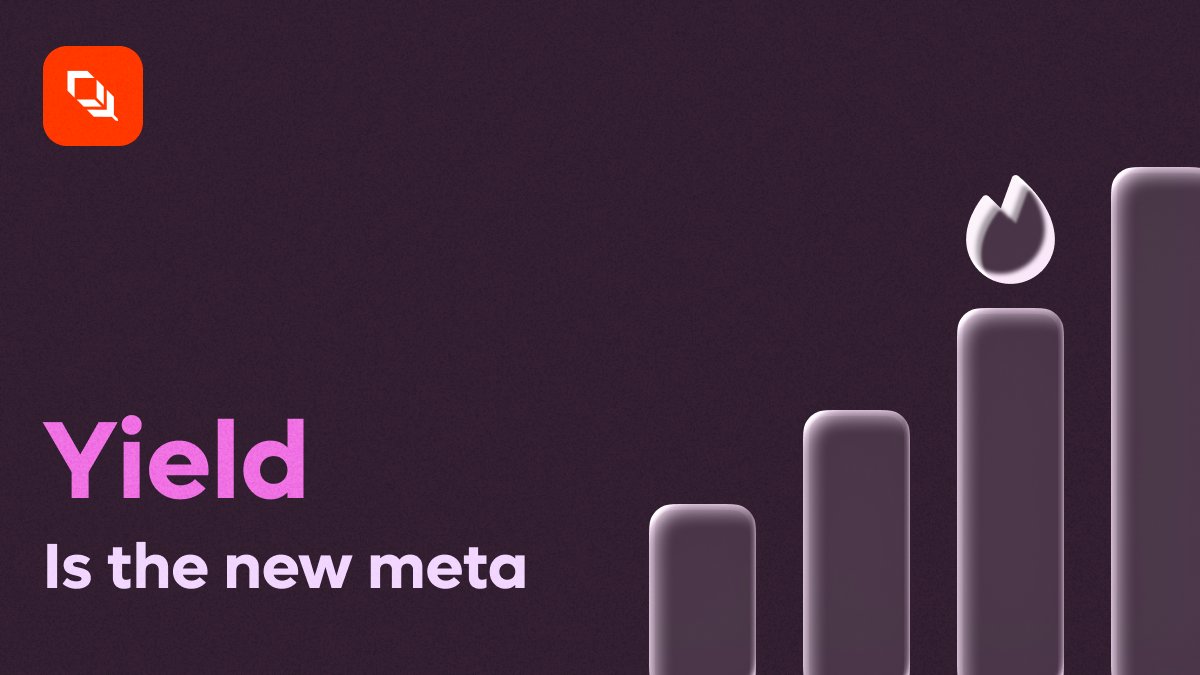 Every cycle in crypto has a meta.

Last cycle: Scalabilty. (Alt L1s to fix cost &amp; speed)
This cycle: Yield.

As infra improves, the next question is easy: What do people do when they get here?

They want returns. 🧵