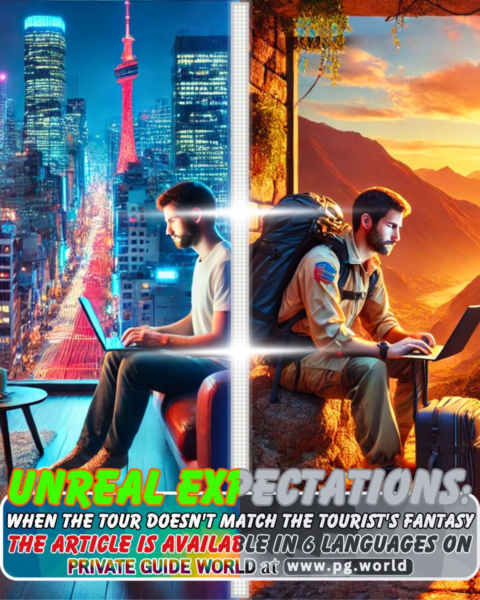 wwwpgworld's tweet image. Are your tours truly reflecting your expertise? Our latest article, &quot;Unreal Expectations: When the Tour Doesn&apos;t Match the Tourist&apos;s Fantasy,&quot; explores common disconnects. 
pg.world/articles/unrea…
#TourGuideTips #TravelBusiness #GuideLife #EarnMore #NoCommission #DirectBookings