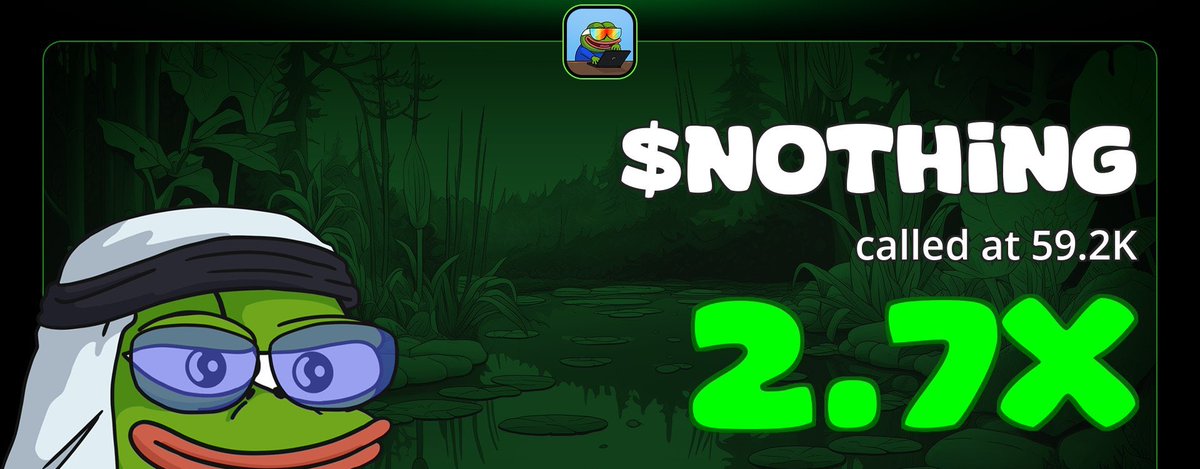 Sundayode95's tweet image. 2.7x profit from my call on $NOTHING

3Sf6oKCeEqCuco4aYtKHHDTBYLAWHiL47QjvkW1UYDEG