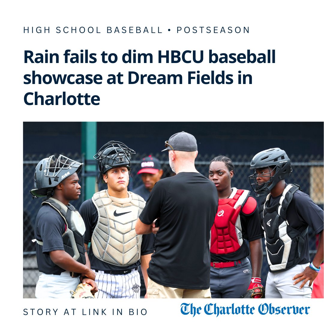 Langston Wertz Jr. (@langstonwertzjr) on Twitter photo FIELD OF DREAMS
Charlotte Knothole Foundation’s HBCU Showcase gathered 72 high school players and 20+ coaches, creating vital recruitment opportunities despite drizzly weather.
Tap link for <a href="/JRWalk22/">Richard Walker</a> story, (great) <a href="/jsiner/">Jeff Siner</a> photos
charlotteobserver.com/sports/high-sc… FIELD OF DREAMS
Charlotte Knothole Foundation’s HBCU Showcase gathered 72 high school players and 20+ coaches, creating vital recruitment opportunities despite drizzly weather.
Tap link for <a href="/JRWalk22/">Richard Walker</a> story, (great) <a href="/jsiner/">Jeff Siner</a> photos
charlotteobserver.com/sports/high-sc…