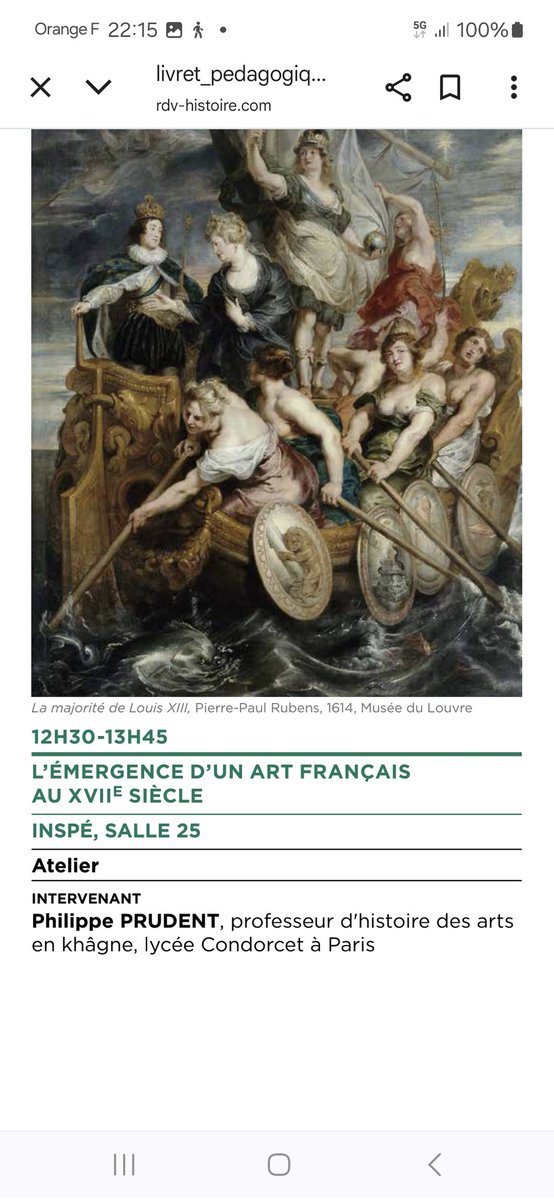 Le vendredi 10 octobre, j'aurai l'honneur de représenter <a href="/APHG_National/">APHG</a> aux <a href="/rdvhistoire/">Rendez-vous-histoire</a> de Blois en proposant un atelier pédagogique orienté histoire et #HDA. Il y sera notamment question de l'usage de l'oeuvre d'art dans le cours d'histoire.