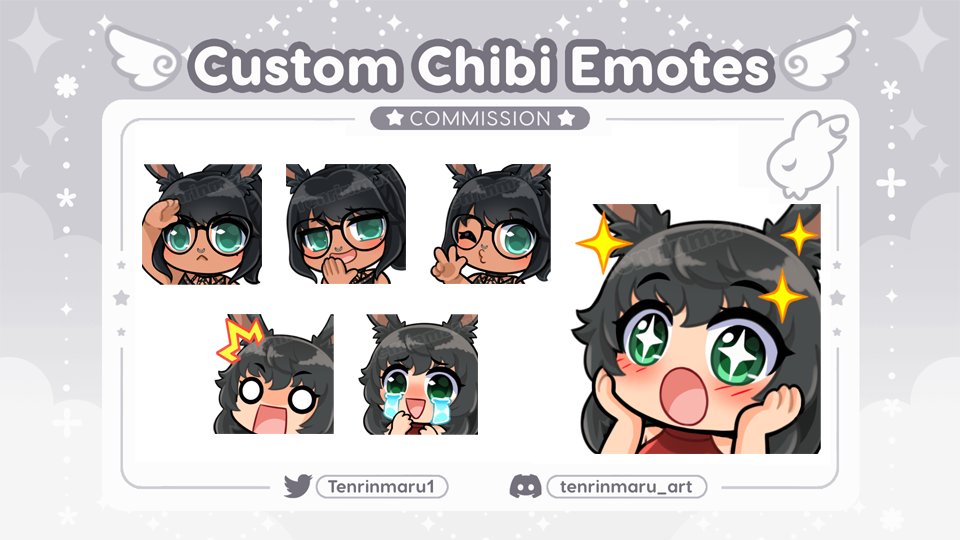 🌸Emotes commission for bofabun🌸
 Thank you so much♡

#VGenComm #VGen