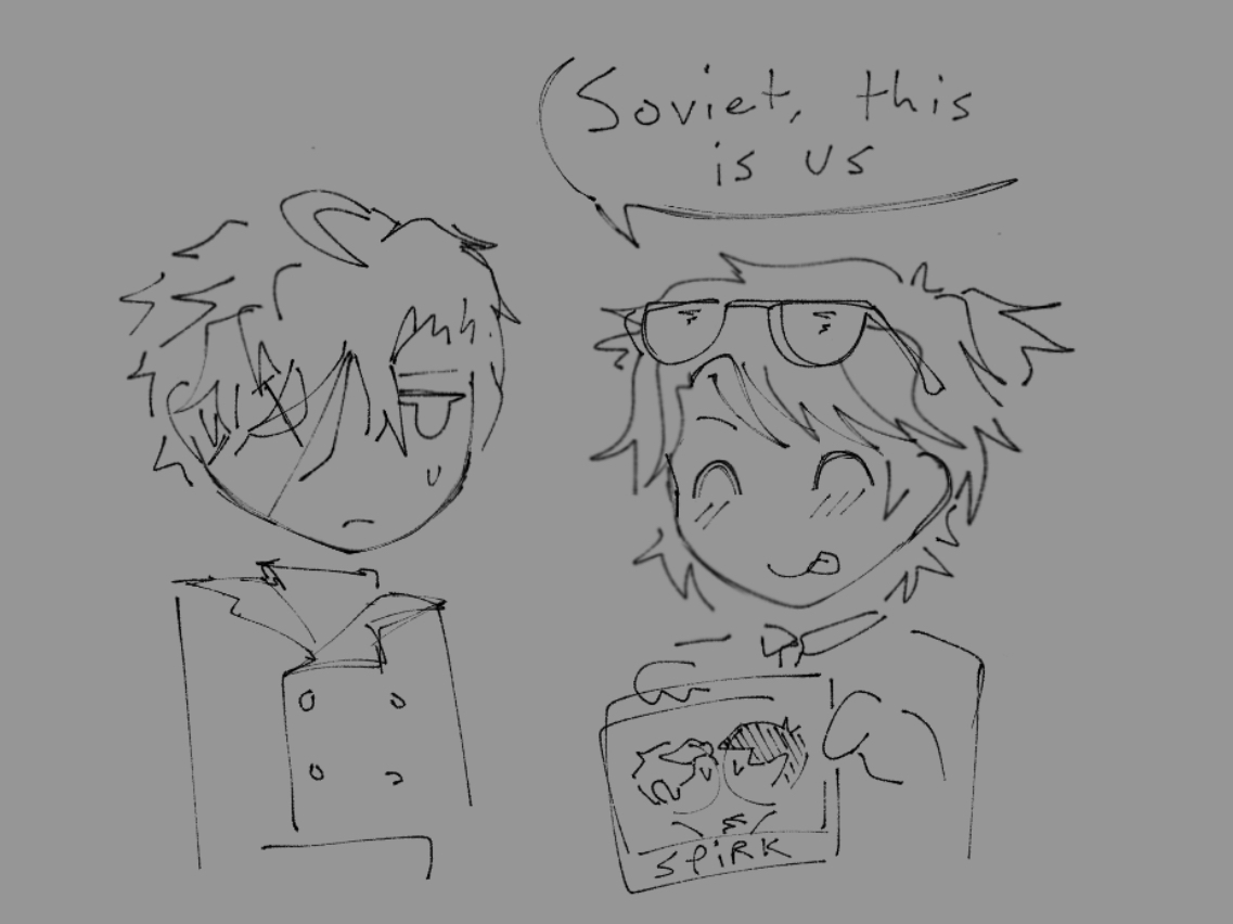 Catstringg's tweet image. rendering is too hard so i drew this instead of working on the art piece
#CountryHumans