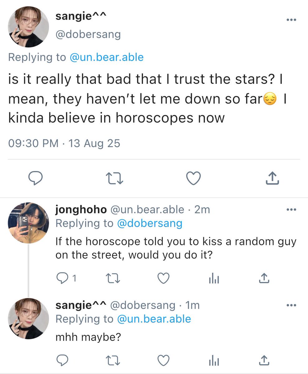 bunscng's tweet photo. ⋆. 𐙚 ˚ a snsng socmed au 
in which scn runs a daily horoscope account and secretly uses it to flirt with his crush. https://t.co/rDN7NxcmRz