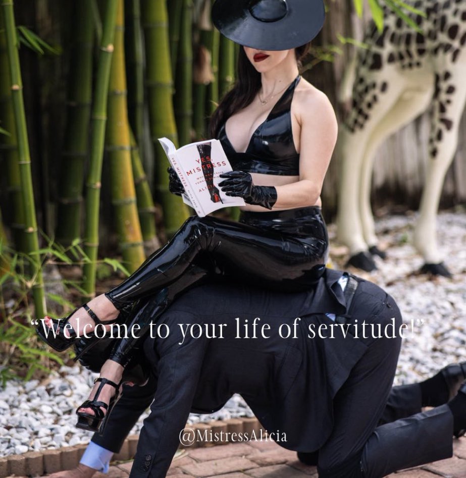 Inspiration: <a href="/MistressAlicia/">Alicia Zadig</a> 
linktr.ee/MistressAlicia 

WELCOME TO YOUR LIFE OF SERVITUDE

Dominance isn't just play for Me; it's a way of life.

My pleasures are varied, but those that resonate with my intrinsic nature are what I value most.

As a Dominant Woman, I relish in my