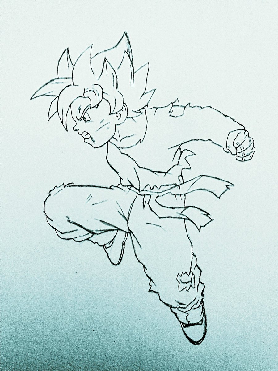 Uzeir95's tweet photo. Goten Super Saiyan 👊 
#art #drawing #pencildrawing #DragonBall #DragonBallZ #goten #animation #movies #film #anime #manga #poster #wallpaper #cover #animatedmovies #action #fighting #supersaiyan #martialarts #training #classicanimation #characters #characterart #characterdesign https://t.co/mYYaI3XCZ4