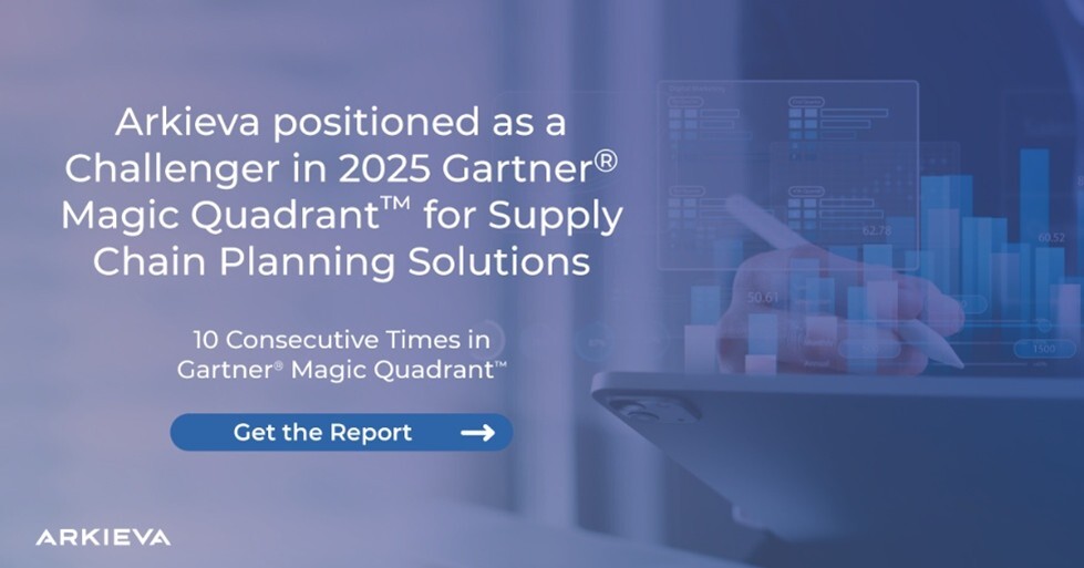 See why Arkieva continues to be recognized for the tenth time in the Gartner Magic Quadrant, positioned as Challenger in the 2025 report.
bit.ly/413bUyx
#gartnermagicquadrant #supplychainplanning