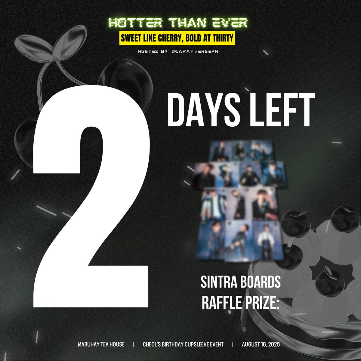 caratverseph's tweet photo. 🍒2 days to go until the SCOUPS Birthday Cupsleeve Event — Sweet Like Cherry, Bold at Thirty.

Join us on August 16 at Mabuhay Tea House and get a chance to win a Sintra Boards in our event raffle.

Register Here: https://t.co/yqPcqDq9j6 https://t.co/KniNCZU17t