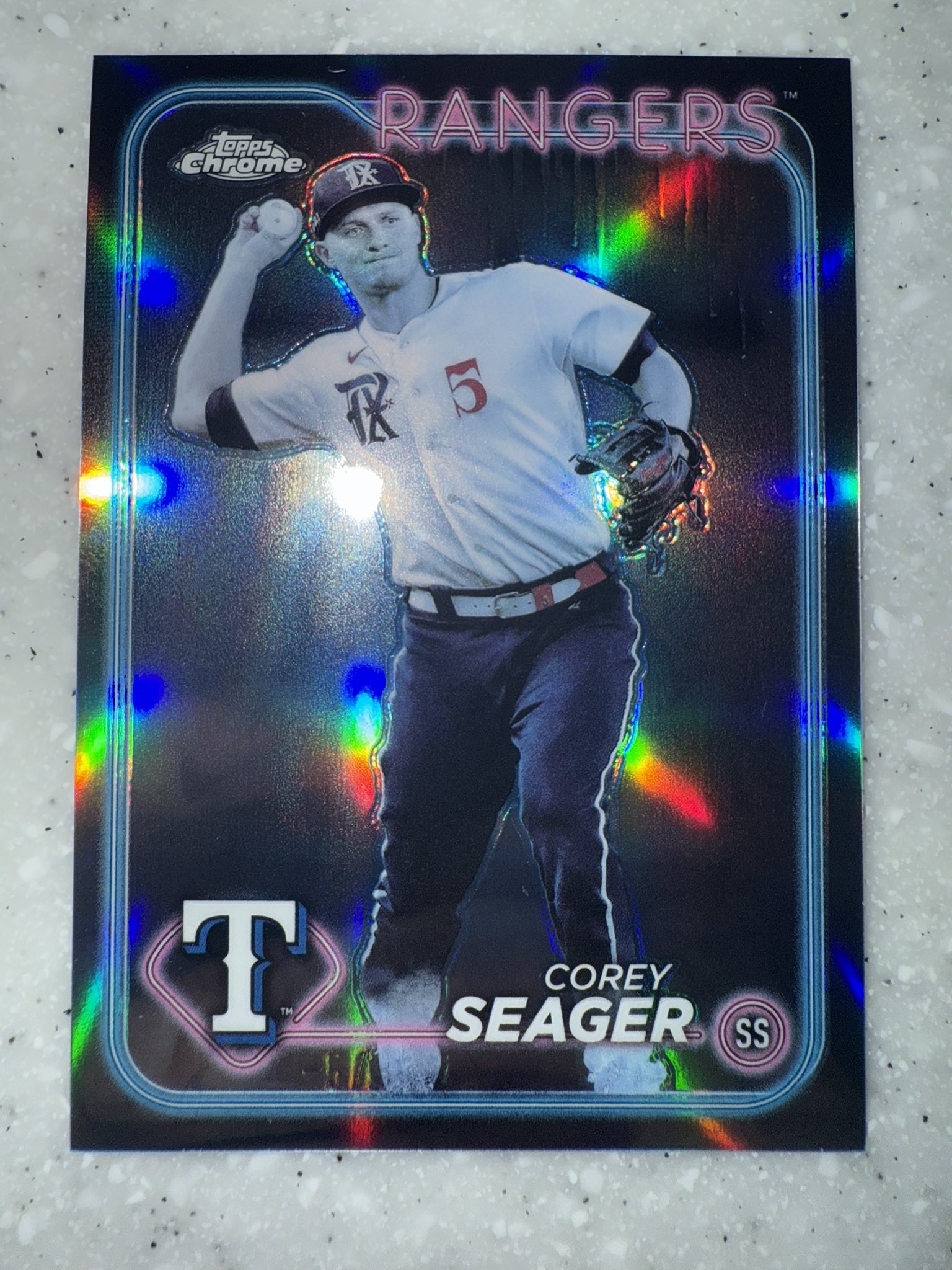 その他 COREY SEAGER Topps Chrome auto blue 2025 Topps Series 1 Corey Seager Training Grounds Insert #TG