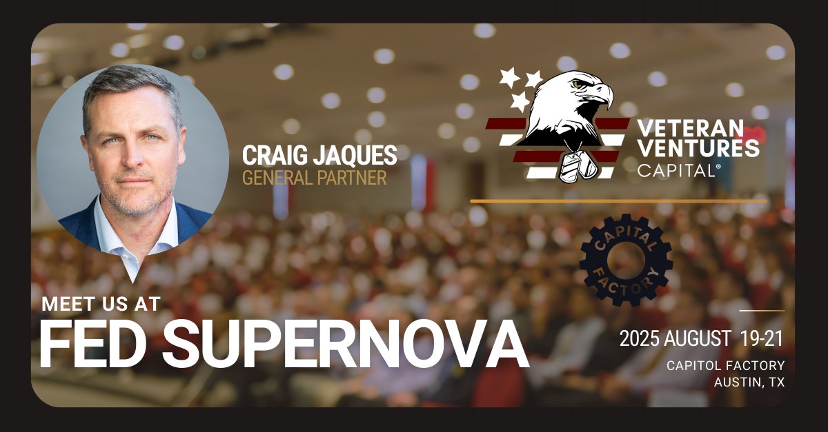 VenturesVeteran's tweet photo. π VVC will be in Austin Aug 19β21 for #FedSupernova β where startups, investors & DoD leaders advance dual-use tech. https://t.co/3pCMyTpIJd
