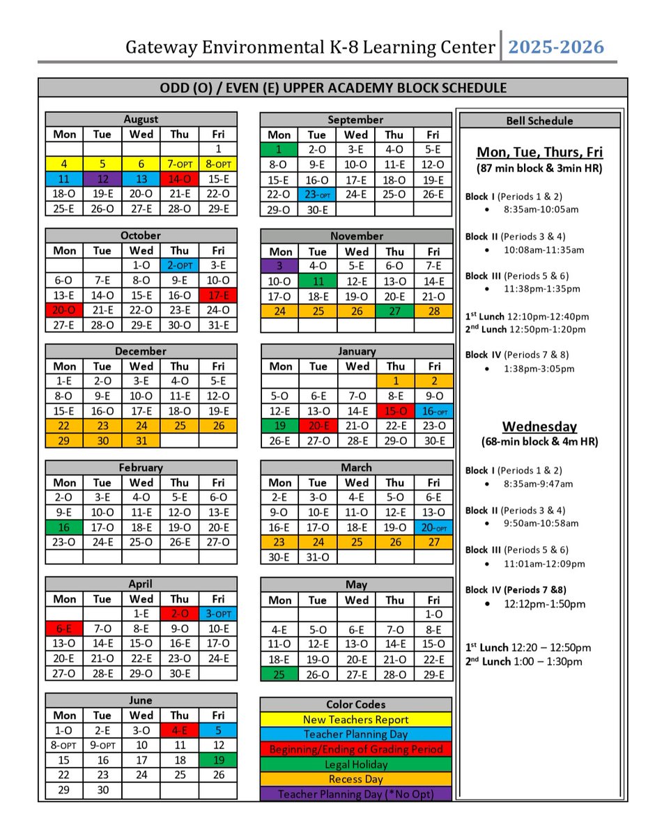Gateway K-8 (@gateway_k8) on Twitter photo π’ Gateway Environmental K-8 Middle School Bell Schedule π
β° MondayβFriday
π‘ Arrive early, stay prepared, and letβs make every minute count!
#GatewayK8 #CrocsRock #YourBestChoiceMDCPS
#GatewayK8 #crocsrock
#YourBestChoiceMDCPS
<a href="/SuptDotres/">Jose L. Dotres, Ed.D.</a>
@mdcpssouth π’ Gateway Environmental K-8 Middle School Bell Schedule π
β° MondayβFriday
π‘ Arrive early, stay prepared, and letβs make every minute count!
#GatewayK8 #CrocsRock #YourBestChoiceMDCPS
#GatewayK8 #crocsrock
#YourBestChoiceMDCPS
<a href="/SuptDotres/">Jose L. Dotres, Ed.D.</a>
@mdcpssouth