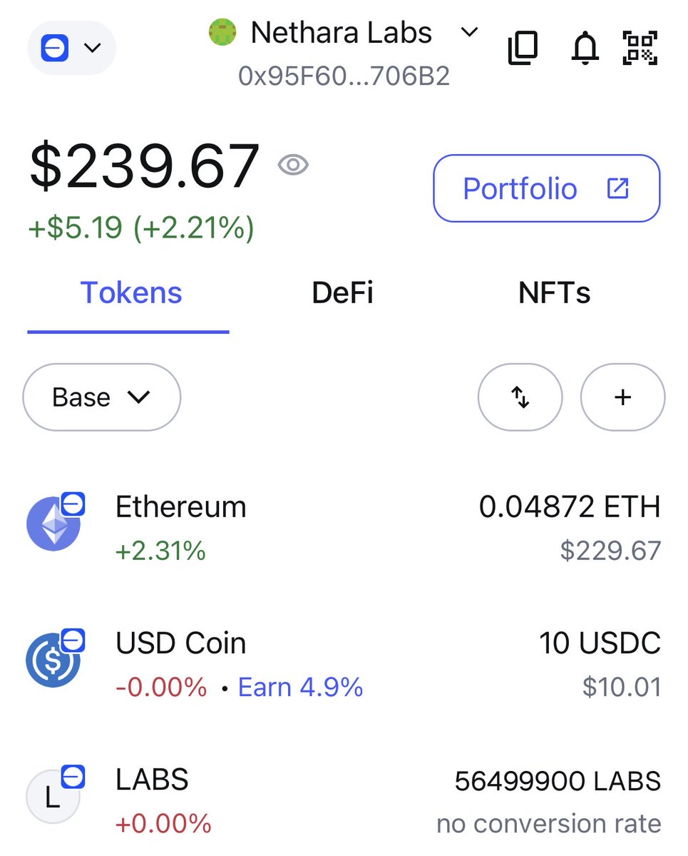 Nathan Pεtεrson (@therealargonate) on Twitter photo Snapshot in time: holding 100% of $LABS supply.
One day, I’ll look back and remember when the entire <a href="/NetharaLabs/">Nethara Labs</a> economy fit in a single wallet. Snapshot in time: holding 100% of $LABS supply.
One day, I’ll look back and remember when the entire <a href="/NetharaLabs/">Nethara Labs</a> economy fit in a single wallet.
