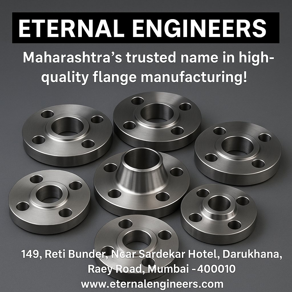 etern_engineers's tweet photo. Built to last, engineered for excellence! ⚙️
Eternal Engineers – delivering premium quality flanges trusted across Maharashtra.

#EternalEngineers #FlangeManufacturers #EngineeringExcellence #QualityMatters #MadeInIndia #MumbaiIndustry https://t.co/GIgkNotZxq