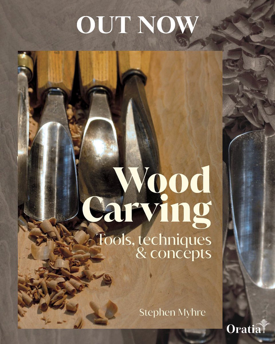 OratiaBooks's tweet photo. Out today in all good bookstores: Wood Carving
Tools, Techniques & Concepts
by Stephen Myhre.
Read more and see sample pages here: https://t.co/cAJuhdkOnw
@BooksellersNZ #oratiabooks #woodcarving #OutNow #nzbooks https://t.co/JJqZQkLlUh