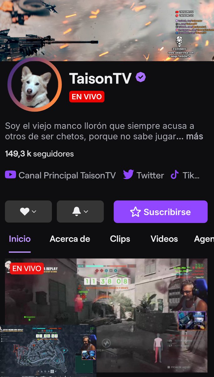 deejayleri's tweet photo. @TaisonTV Te sigo en Youtube varios años ya, te sigo en Twitch, Facebook,tiktok y twitter espero tener algo de suerte y poder ganarme ese juegazo ya que desde que deje cod estoy buscando un buen juego al cual viciar https://t.co/kYWCL7TARq